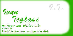 ivan teglasi business card